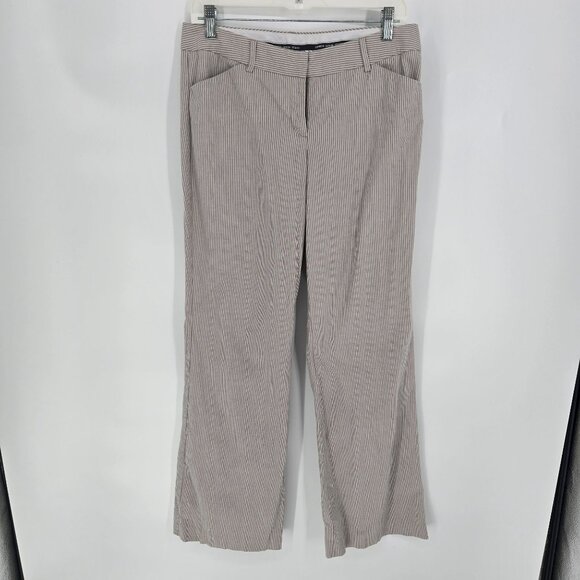 Express Design studio womens size 8 editor business casual pants taupe stripe - Picture 9 of 9